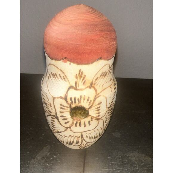 Vintage Russian Matryoshka Nesting Dolls 5pc Hand Painted Marked Wood Burned - Picture 5 of 7